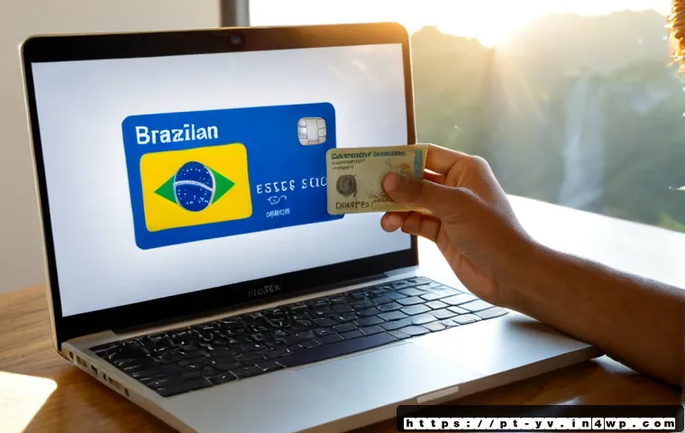 Home 17 암호화 프로토콜의 전자 상거래에서의 활용 - Photorealistic Brazilian small-business owner completing a secure online sale on a laptop at a tidy ...